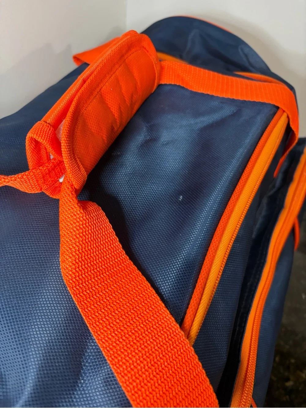 AUBURN UNIVERSITY LOGO Brand Navy and Orange Duffle Bag 22”x12”x10”